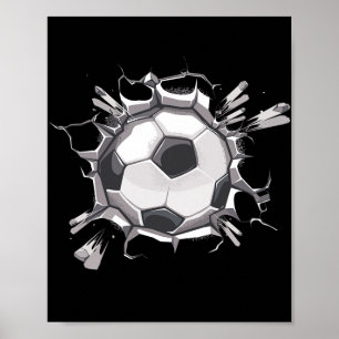 Fußballspieler Trainer Fan Sport Vintage Männer Poster