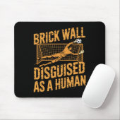 Fußballspieler trainieren, Backsteinmauer als Mens Mousepad (Mit Mouse)