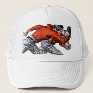 Fußballspieler Truckerkappe