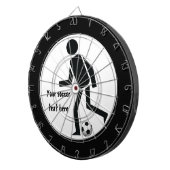 Fußballspieler und Ball nach Belieben Dartscheibe (Vorderseite rechts)