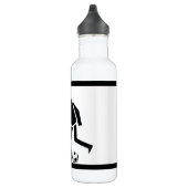 Fußballspieler und Ball nach Belieben Edelstahlflasche (Rechts)