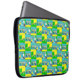 Fußballspieler und Fans Laptopschutzhülle (Vorne Rechts)