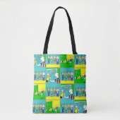 Fußballspieler und Fans Tasche (Vorderseite)