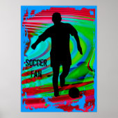 Fußballspieler und Radikalschleier Poster (Vorne)