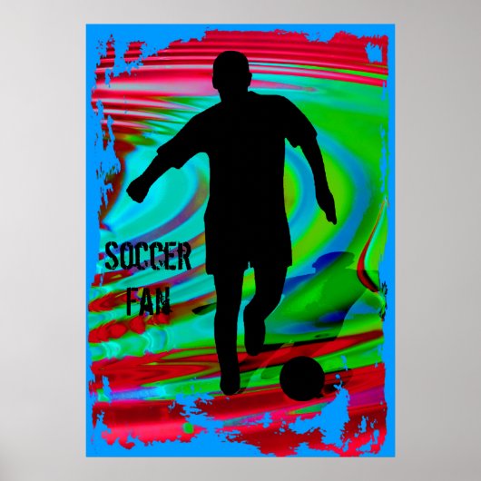 Fußballspieler und Radikalschleier Poster (Vorne)