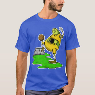 Fußballspieler Vegan Frucht Avocado Spielen Fußbal T-Shirt