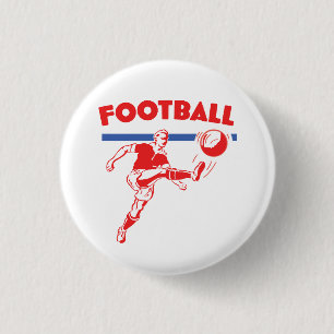 Fußballspieler Vintage der 50er Jahre Button