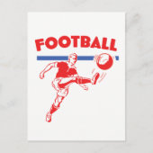 Fußballspieler Vintage der 50er Jahre Feiertagspostkarte (Vorderseite)