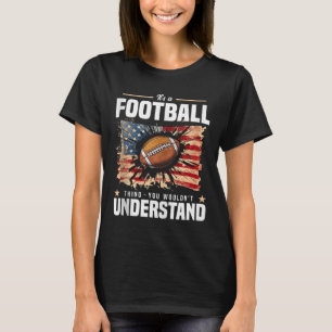 Fußballspieler Vintage-USA-Flagge Party-Trainingsg T-Shirt