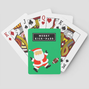 Fußballspieler-Weihnachtsstrumpf Spielkarten