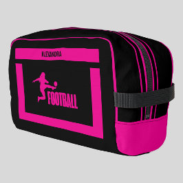 Fußballspielerin, Geburtstagsgeschenk, Fußballmann Waschbeutel