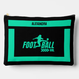 Fußballspielerin, Geburtstagsgeschenk, Fußballmann Zubehörtasche