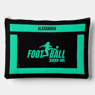 Fußballspielerin, Geburtstagsgeschenk, Fußballmann Zubehörtasche