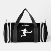 Fußballspielerin, Geburtstagsgeschenk, Team Duffle Bag (Rückseite)