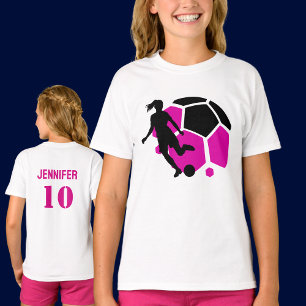 Fußballspielerin, Geburtstagsgeschenk, Team T-Shirt