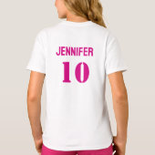 Fußballspielerin, Geburtstagsgeschenk, Team T-Shirt (Rückseite)