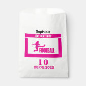Fußballspielerin Girl, Geburtstagsmarenteam Geschenktütchen (Vorderseite)