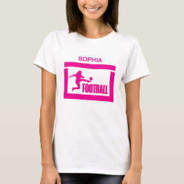 Fußballspielerin Girl, Geburtstagsmarenteam T-Shirt