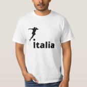 Fußballspielerin Italien, anpassbar T-Shirt (Vorderseite)