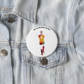 Fußballspielerin Knopf Button (Beispiel)