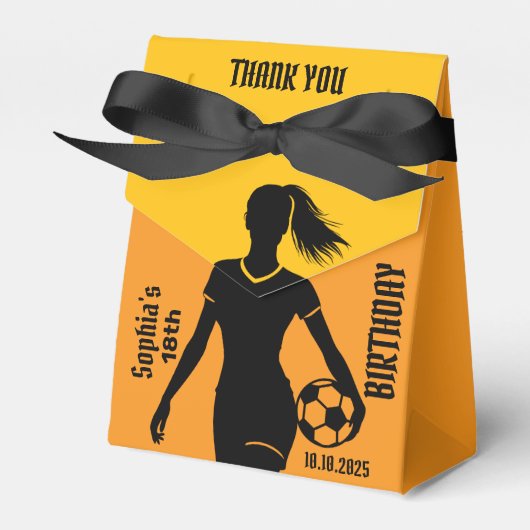 Fußballspielerin Mädchen, Football Girl Team Geschenkschachtel (Vorderseite)