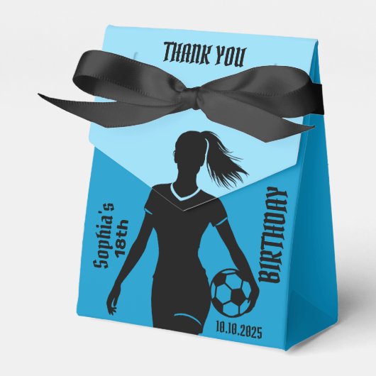 Fußballspielerin Mädchen, Football Girl Team Geschenkschachtel (Vorderseite)