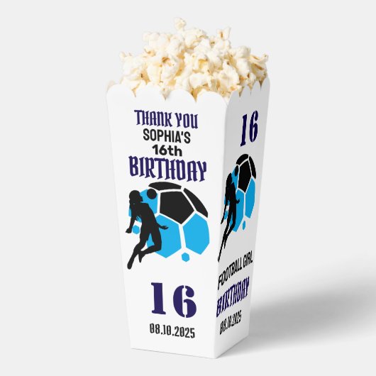 Fußballspielerin Mädchen, Fußball Girl Team Gefall Geschenkschachtel (Geplatzt)