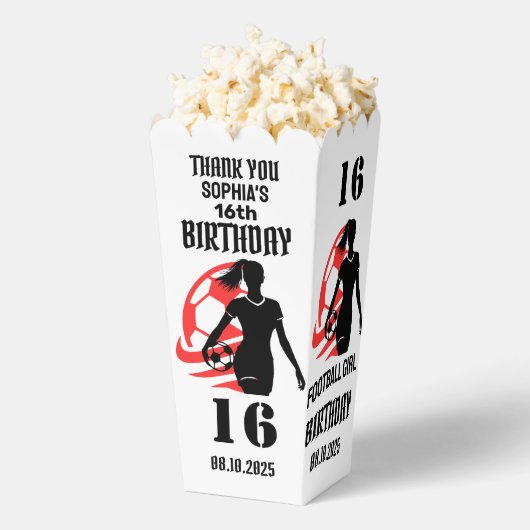 Fußballspielerin Mädchen, Fußball Girl Team Gefall Geschenkschachtel (Geplatzt)