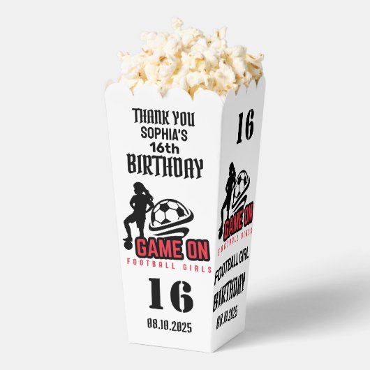 Fußballspielerin Mädchen, Fußball Girl Team Gefall Geschenkschachtel (Geplatzt)