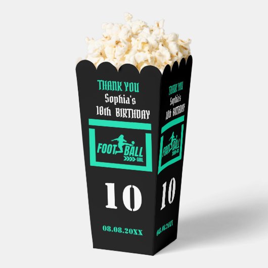 Fußballspielerin Mädchen, Fußball Girl Team Gefall Geschenkschachtel (Geplatzt)