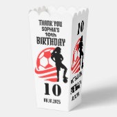 Fußballspielerin Mädchen, Fußball Girl Team Gefall Geschenkschachtel (Rückseite)