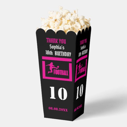 Fußballspielerin Mädchen, Fußball Girl Team Gefall Geschenkschachtel (Geplatzt)