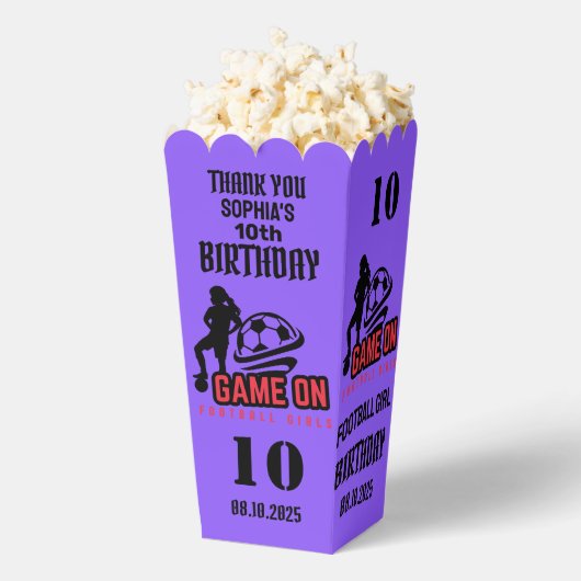 Fußballspielerin Mädchen, Fußball Girl Team Gefall Geschenkschachtel (Geplatzt)