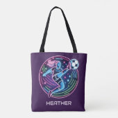 Fußballspielerin Tasche (Rückseite)