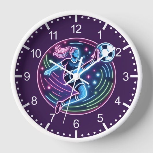 Fußballspielerin Uhr (Vorderseite)