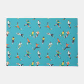 Fußballspielermuster Fußmatte (Vorderseite)