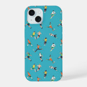 Fußballspielermuster iPhone 15 Hülle (Rückseite)