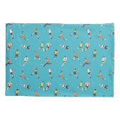 Fußballspielermuster Kissenbezug (Rückseite-Links)