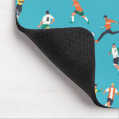Fußballspielermuster Mousepad (Ecke)