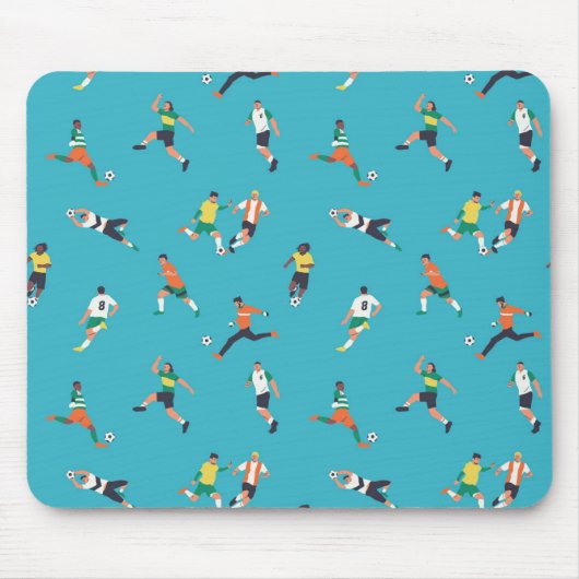 Fußballspielermuster Mousepad (Vorne)