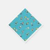 Fußballspielermuster Serviette (Ecke)