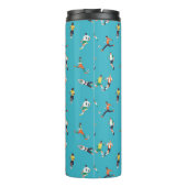 Fußballspielermuster Thermosbecher (Rückseite)