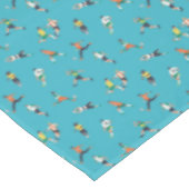 Fußballspielermuster Tischdecke (Schrägansicht)