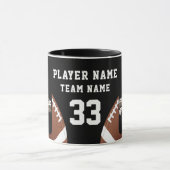 Fußballspielername Team 2 Fotos Tasse (Zentrum)