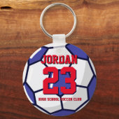 Fußballspielerschulmannschaft Schlüsselanhänger (Vorderseite)