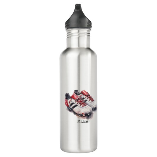 Fußballspielertrainer Trainingsschuhe realistische Edelstahlflasche (Rechts)