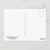 Fußballspielkunst Postkarte (Rückseite)