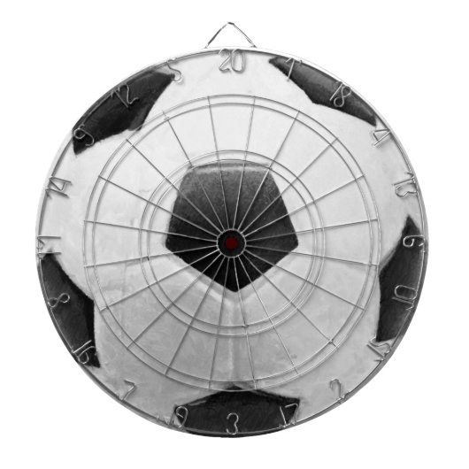 Fußballspielsaal Schwarzer und weißer Ball Dar Dartscheibe (vorne)