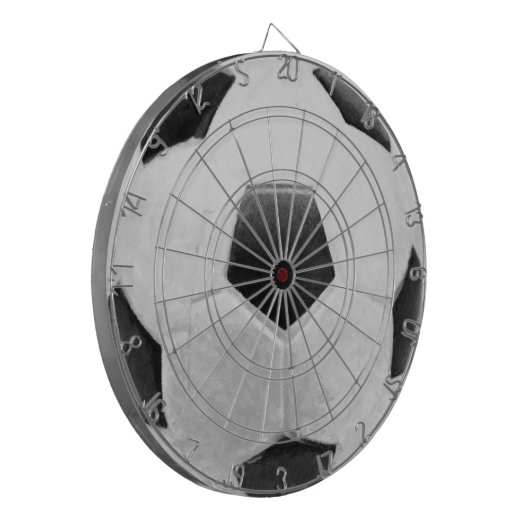 Fußballspielsaal Schwarzer und weißer Ball Dar Dartscheibe (Vorderseite Links)