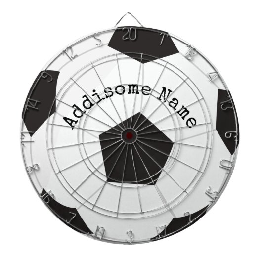 Fußballspielsaal Schwarzer und weißer Ball Dartscheibe (vorne)